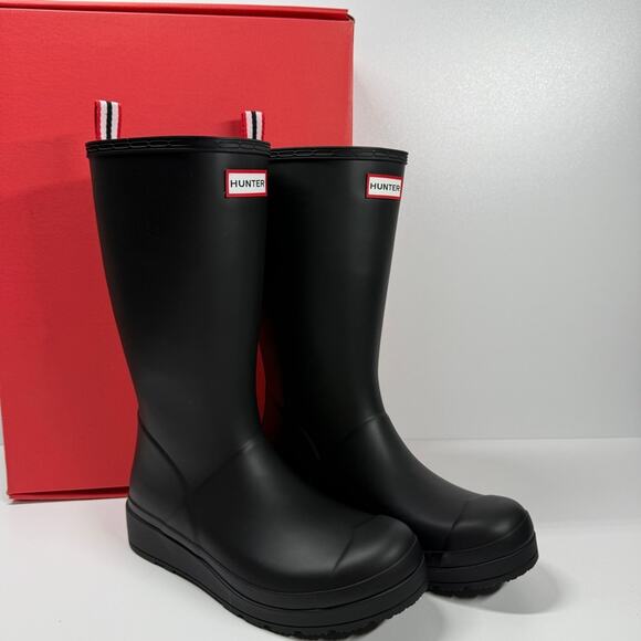 NIB •Hunter Women's PLAY™ Tall Rain Boots Size: 7 - Picture 1 of 7